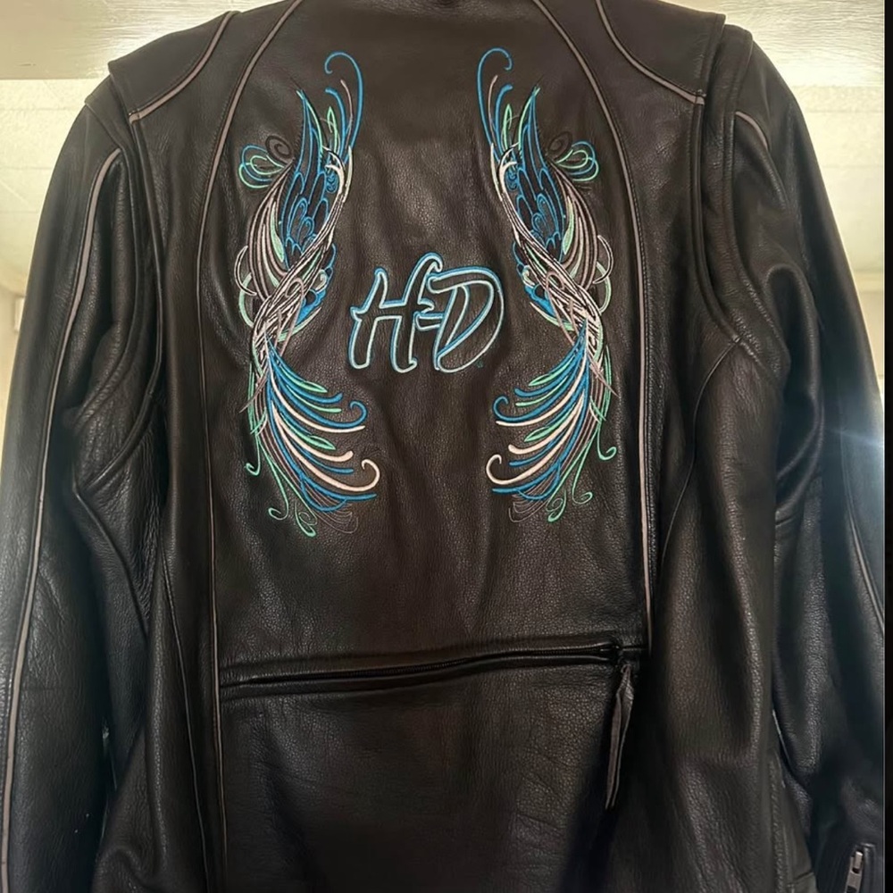Harley-Davidson RARE Black Leather Jacket XL